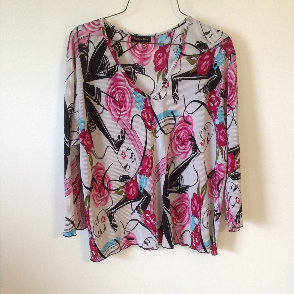 2/$10 Brittany Black Blouse